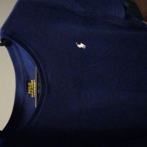 Dark blue shirt sleeve polo by Ralph Lauren xl custom slim fit